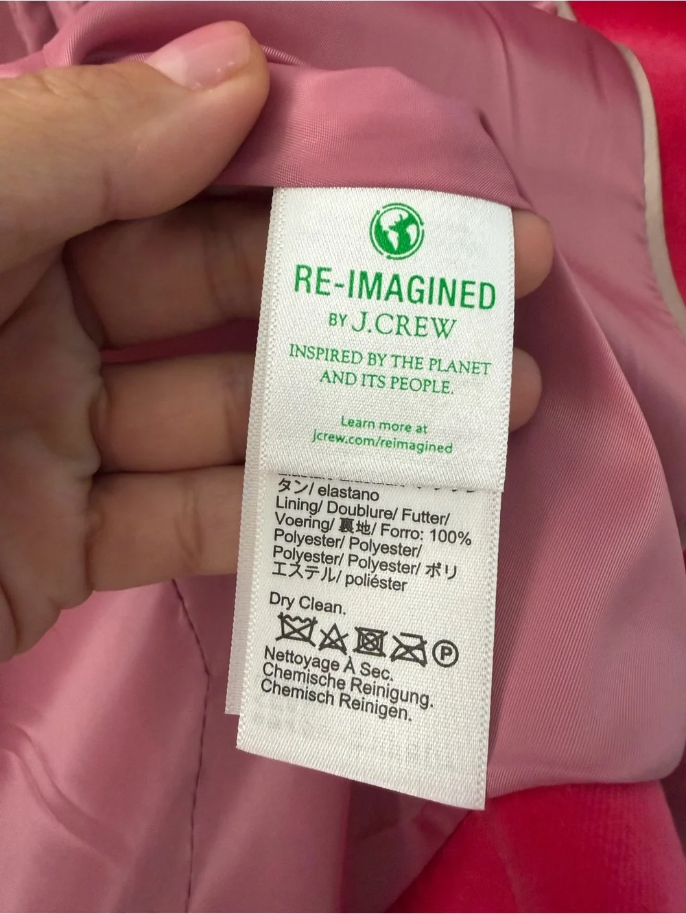 J. Crew vibrant pink